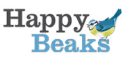 Happy Beaks for bird feed, feeders and bird baths.